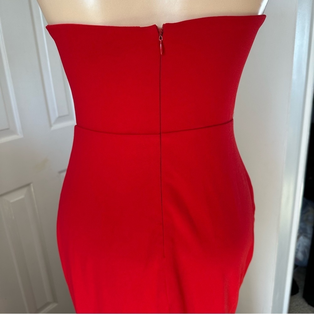 LULU’S EFFORTLESS RADIANCE STRAPLESS MERMAID MAXI DRESS - Picture 12 of 15